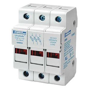 Lot De 5 Porte-fusibles GOULD ULTRASAFE USCC3I - 600V 30A - Classe CC - Occasion