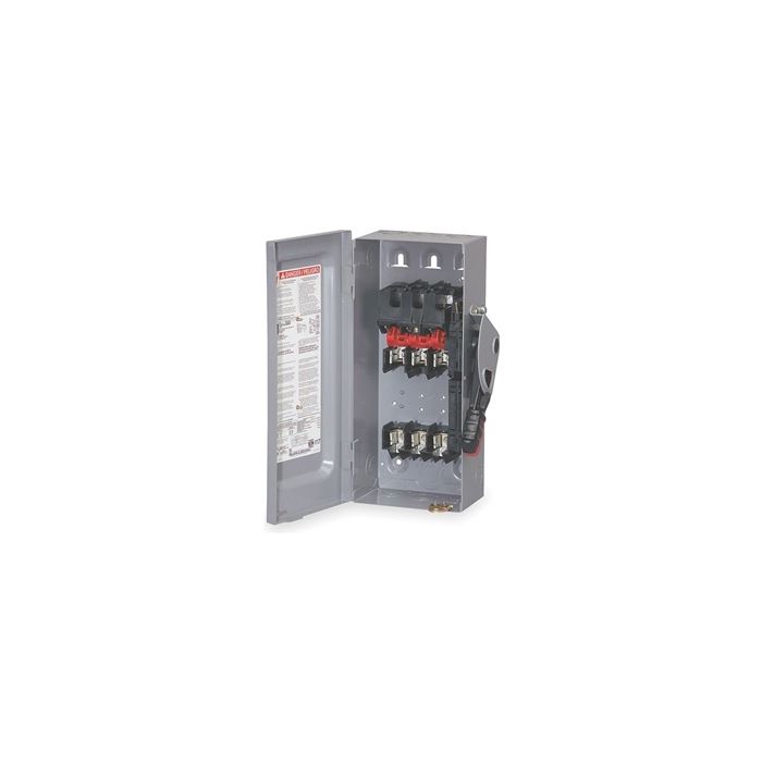 Square D Heavy Duty Safety Switch 60 Amp H362N 600 Volt 3 trionic TRS60R fuses for sale online 