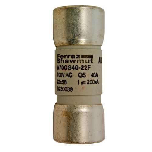 A70QS40-22F Fuse - Ferraz/Mersen,40A,A70QS,Semiconductor,Extremely